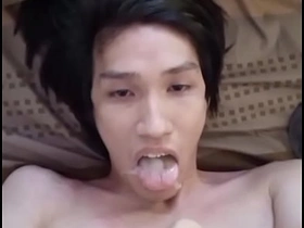 泰国基佬FagTeetajet 喝自己的精液 射自己一脸 sex gay porn asia