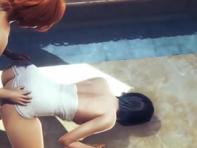 原神—温迪澡堂硬核性爱—伪娘COS日本动漫游戏同性色情 japanese young boy gay porn