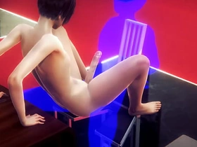 耽美伪娘 - 椅子上的嫩男足交与性交 - 日本动漫色情影片游戏 virgo gay chinese porn